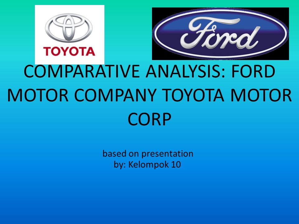 Toyota motor company financial analysis